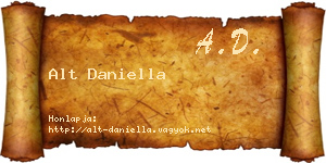 Alt Daniella névjegykártya